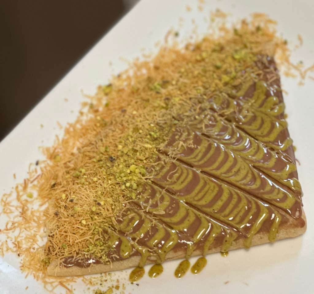 Dubai chocolate crepe at Cocohodo